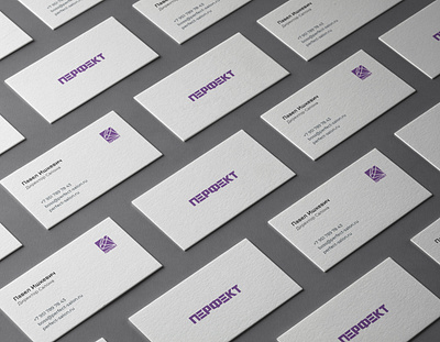 Perfect Beauty Salon branding business card card concept design logo minimalism typography