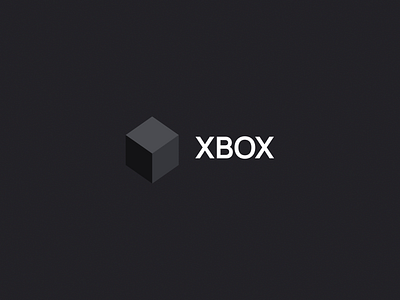 Xbox x series black concept design design logo logotype minimalism xbox
