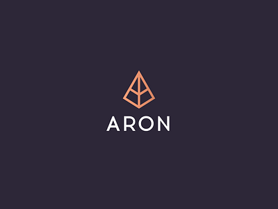 Aron branding concept design gold jewelry logo minimalism