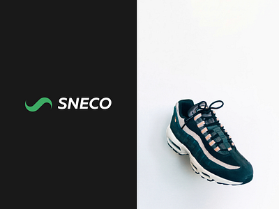 SNECO branding concept design eco graphic design logo plastic sneakers