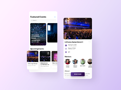 Event App - Exploration exploration ui design uidaily