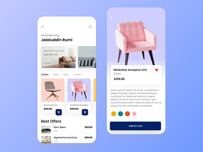 Exploration - Furniture App app dailyui ui ui design ux