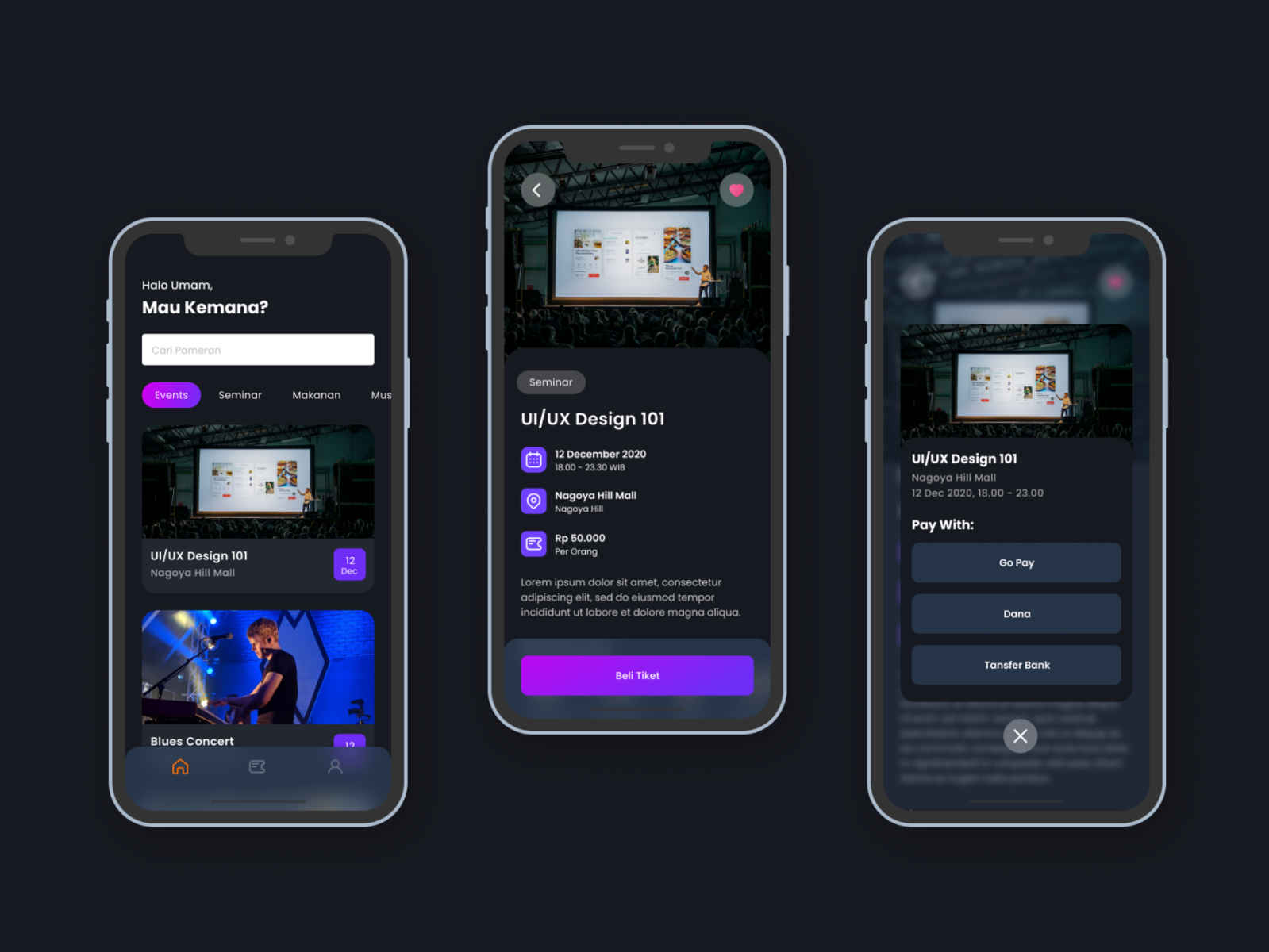 Dribbble - events app.png by Misbakhul umam