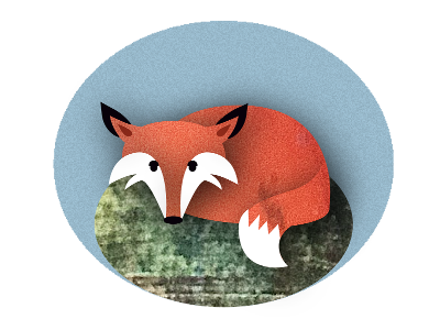 fox visual fox illustration kids texture visual