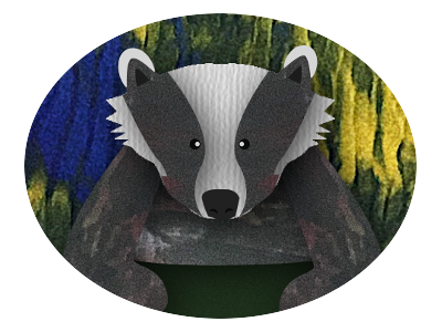 badger animal badger illustration texture visual