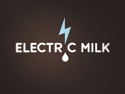 Electric Milk brand identity electric entertainment logo mark logotype milk wordmark