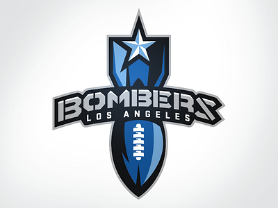 LA Bombers a11 bombers brand identity football la logo mark logotype los angeles sports logo sports logos
