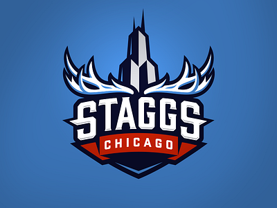 Chicago Staggs a11 brand identity chicago football logo mark logotype sports logo sports logos staggs