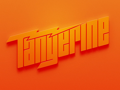 Tangerine Band Logo band band logo band merch brand fruit identity lightning lightning bolt logo logotype orange poster rock and roll tangerine wordmark