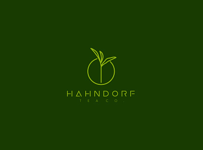 HAHNDORD TEA CO - Logo Design design flat graphicdesign graphicdesigner graphicever icon illustration logo minimal vector