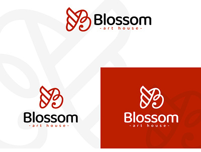 Blossom Art House logo Design branding business design graphic design graphicdesign graphicever icon illustration logo logodesign minimal vector