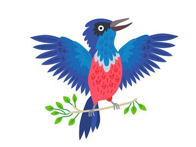 A common starling bird animal bird design europe forest illustration vector illustration wildlife