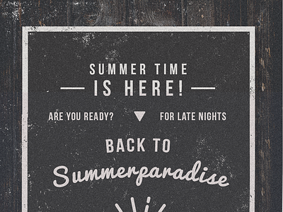 Summer poster poster summer typo