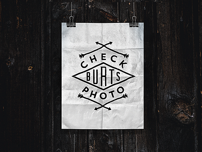 Check Burts check crest photo poster typography