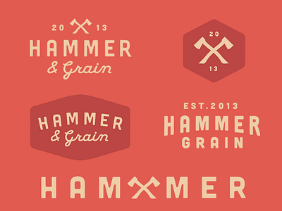 Hammer & Grain grain hammer identity