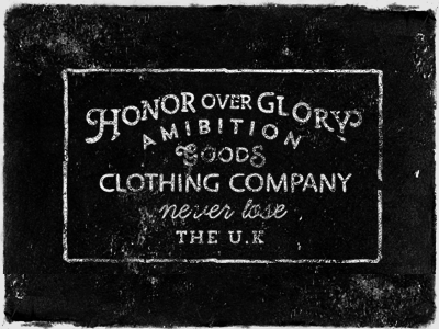 Honor Over Glory