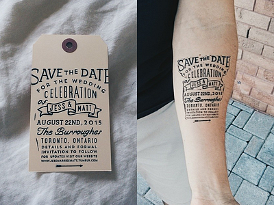 Save the Date stamp wedding