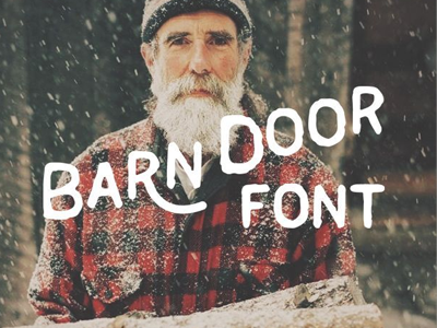 Barn Door Font 30 off