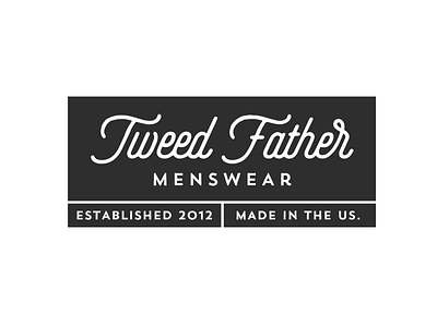 Tweed Father logo menswear tweed