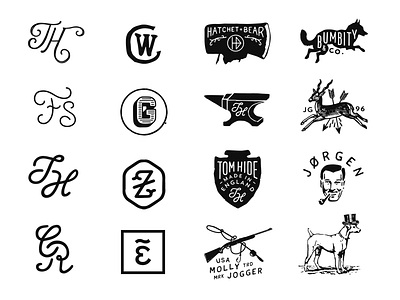 Monograms and logos by Jorgen Grotdal on Dribbble