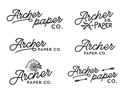 Archer Paper co. logo script