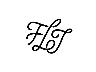FLJ logo monogram script