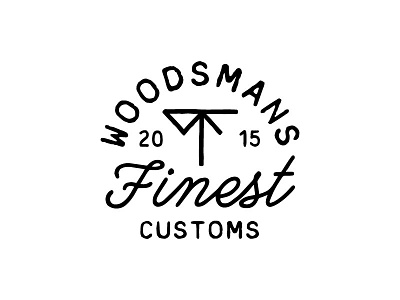 Woodsmans Finest logo monogram script