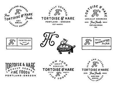 Tortoise & Hare logo monogram th