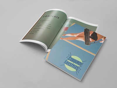 Corduroy butts design layout logo magazine print spread zine