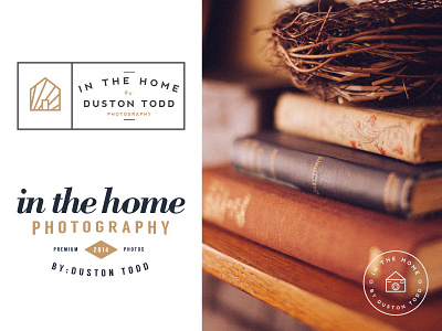 In The Home branding identity logo photography