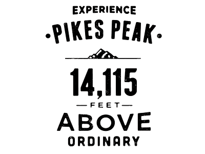 pikes peak illustration typography