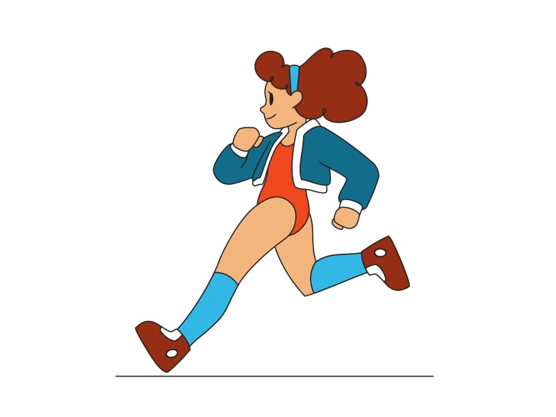 Running Girl by Max on Dribbble