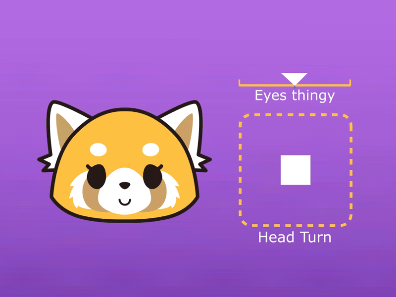 Retsuko Rigg 2d ae after effects aggretsuko animation flat gif joystick n sliders joysticks n sliders retsuko rigg