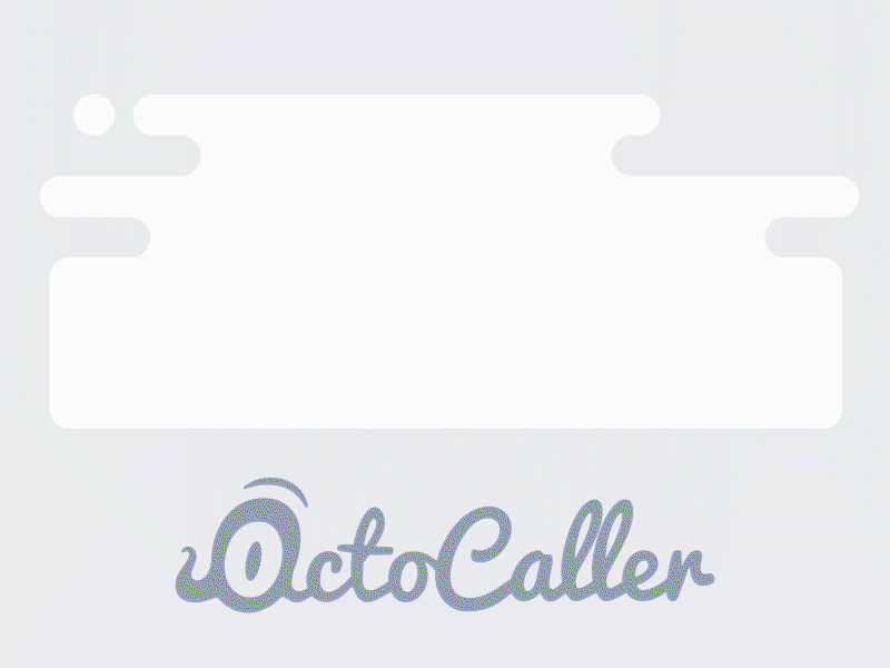 OctoCaller animal animation app ban blocker branding call eye gif illustration logo monster octopus