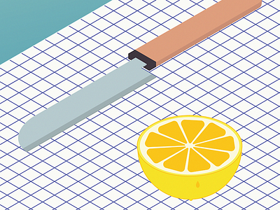 Lemons digital illustration illustration isometric