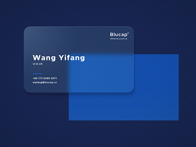 Frosted textured business cards