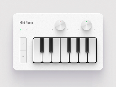 Mini Piano icon illustration