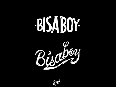 Bisaboy badge branding debutshot handlettering logo logotype t shirt design typogaphy