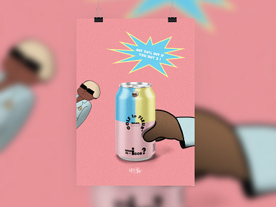 Golf Wang Can blue branding design graphicdesign illustration logo logodesign pastel pink yellow