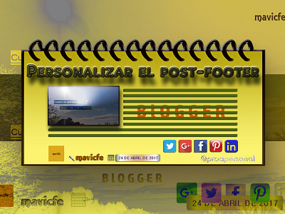 Blogger Post Footer