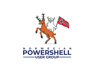 Logo Design - Norwegian Powershell User Group branding illustration logo vector