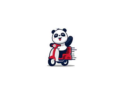 Courier Panda Logo Design
