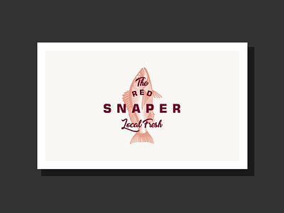 Logo Design - The Red Snaper artwork branding design icon illustration illustrator label design logo packaging design retro design typography vector vintage logo