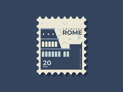 Postage stamps design of Italy