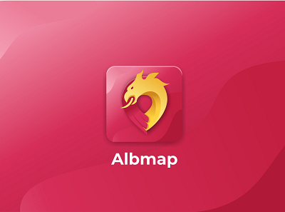 Logo design for Albanian Map Application app artwork flat icon icon design illustration logo ui ux vector