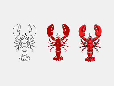 Crayfish Illustration artwork branding design icon illustration illustrator label design logo packaging design vector
