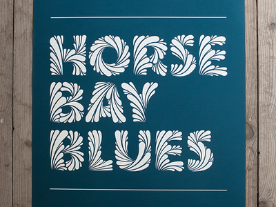 Horse Bay Blues coffee made me do it horse bay blues poster print simon ålander typography