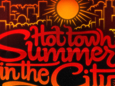 Summer in the city (final) coffee made me do it illustration script simon ålander summer swsed typography