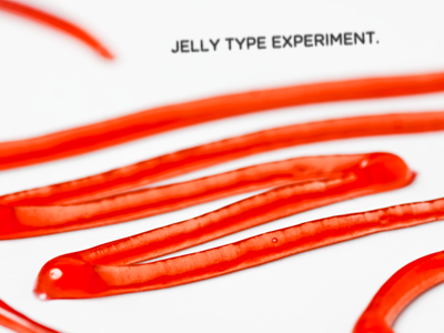 Jelly type experiment coffee made me do it experiment jelly simon ålander typography