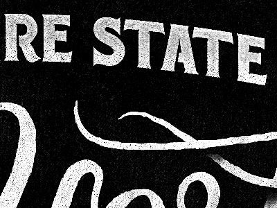 Empire state typography script serif texture empire state simon ålander coffee made me do it